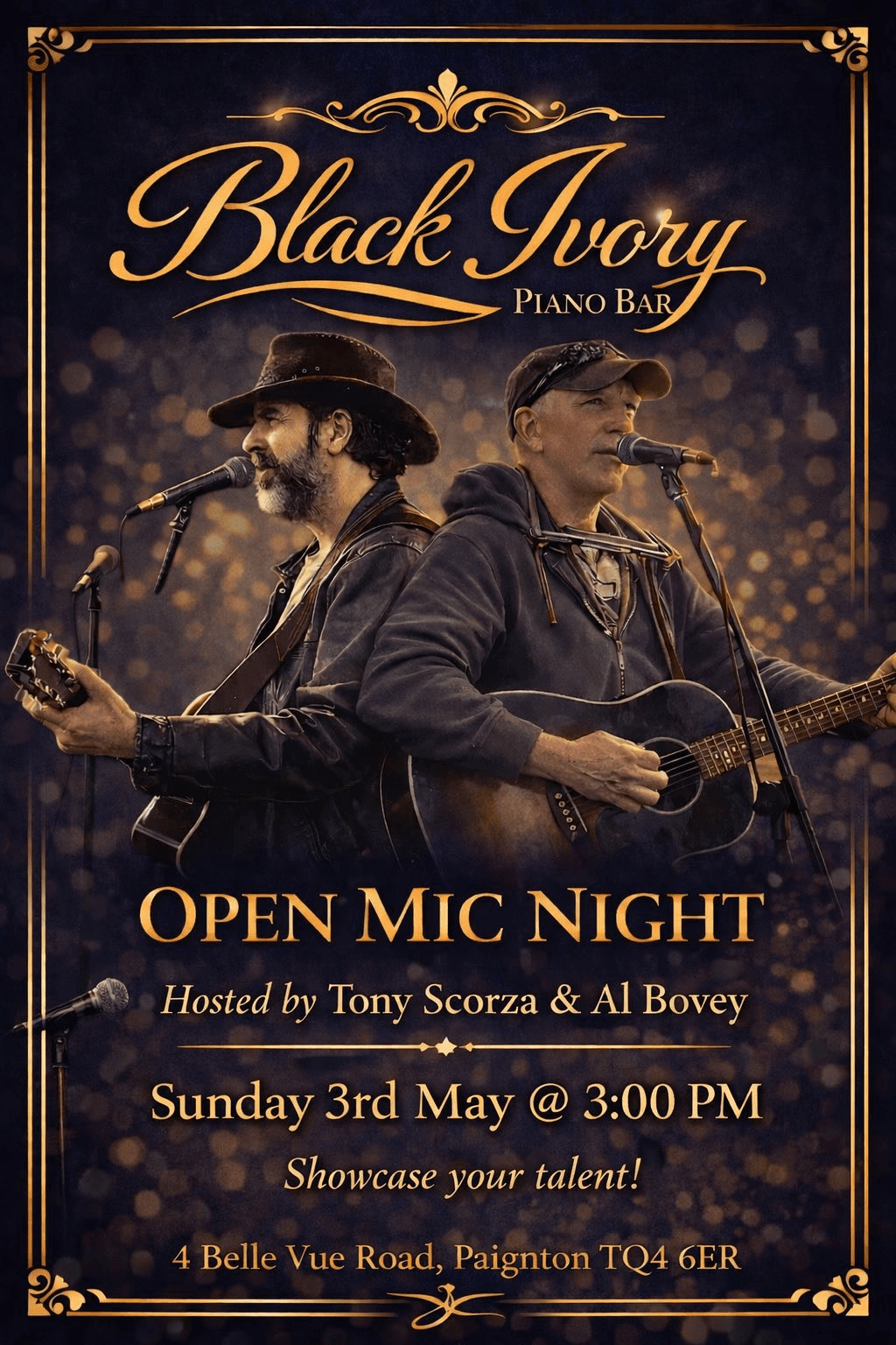 Tony Scorza and Al Bovey Open Mic Piano